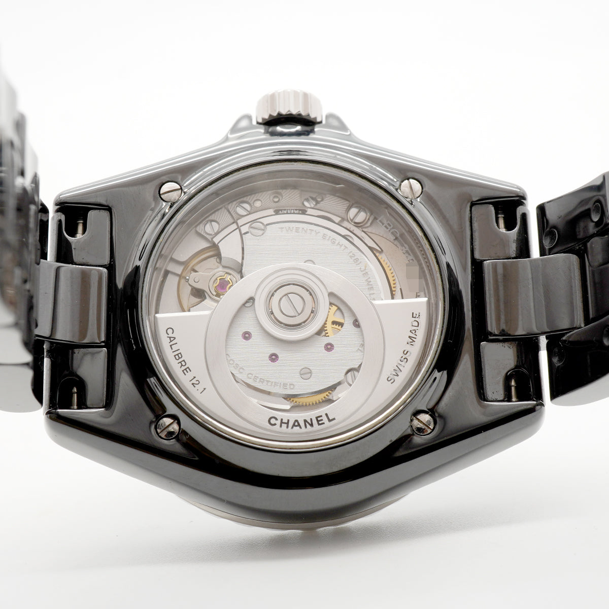 【6whc0259】シャネル J12 H5697 黒文字盤【中古】腕時計 メンズ