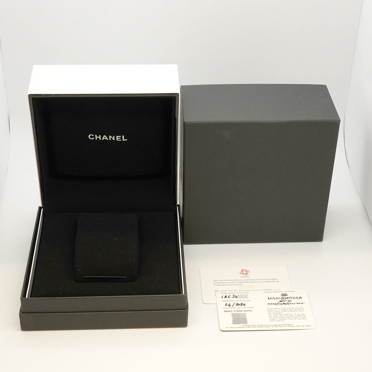 【6whc0259】シャネル J12 H5697 黒文字盤【中古】腕時計 メンズ