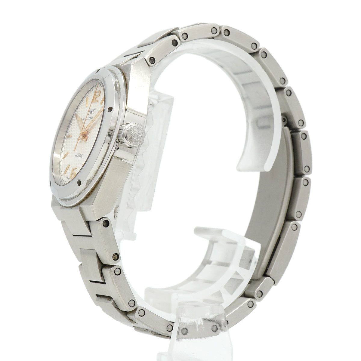 【6whd0262】IWC アイダブリューシー シャフハウゼン インヂュニア ミッドサイズ IW451503 シルバー文字盤【中古】腕時計 ボーイズ