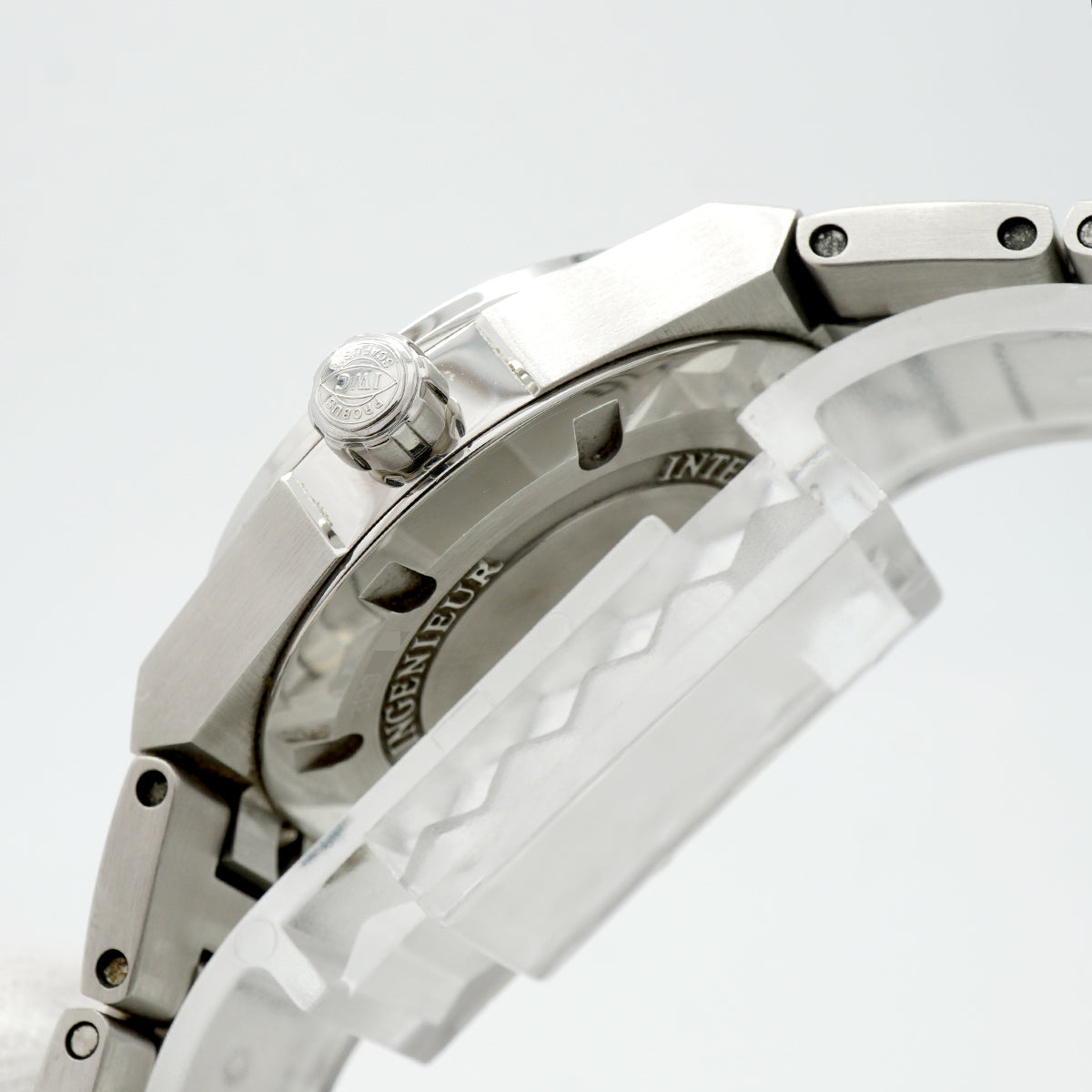 【6whd0262】IWC アイダブリューシー シャフハウゼン インヂュニア ミッドサイズ IW451503 シルバー文字盤【中古】腕時計 ボーイズ