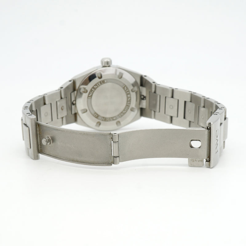 【6whd0262】IWC アイダブリューシー シャフハウゼン インヂュニア ミッドサイズ IW451503 シルバー文字盤【中古】腕時計 ボーイズ