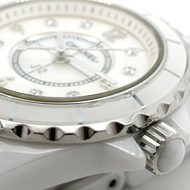 【6whd0269】シャネル J12 8Pダイヤ H2570 白文字盤【中古】腕時計 レディース