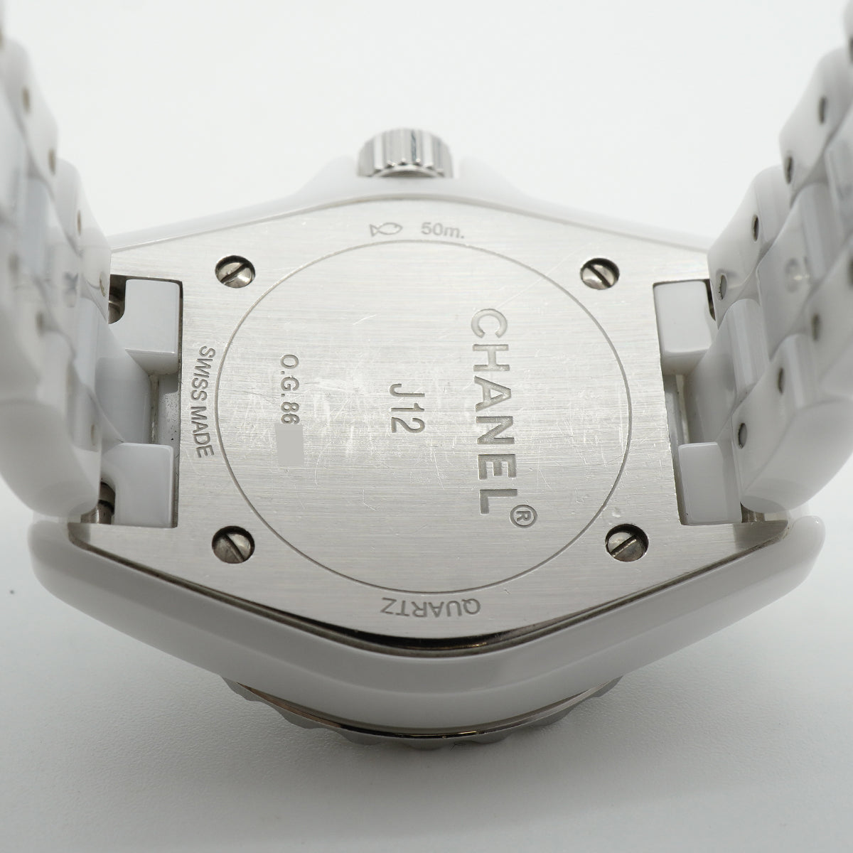 【6whd0269】シャネル J12 8Pダイヤ H2570 白文字盤【中古】腕時計 レディース