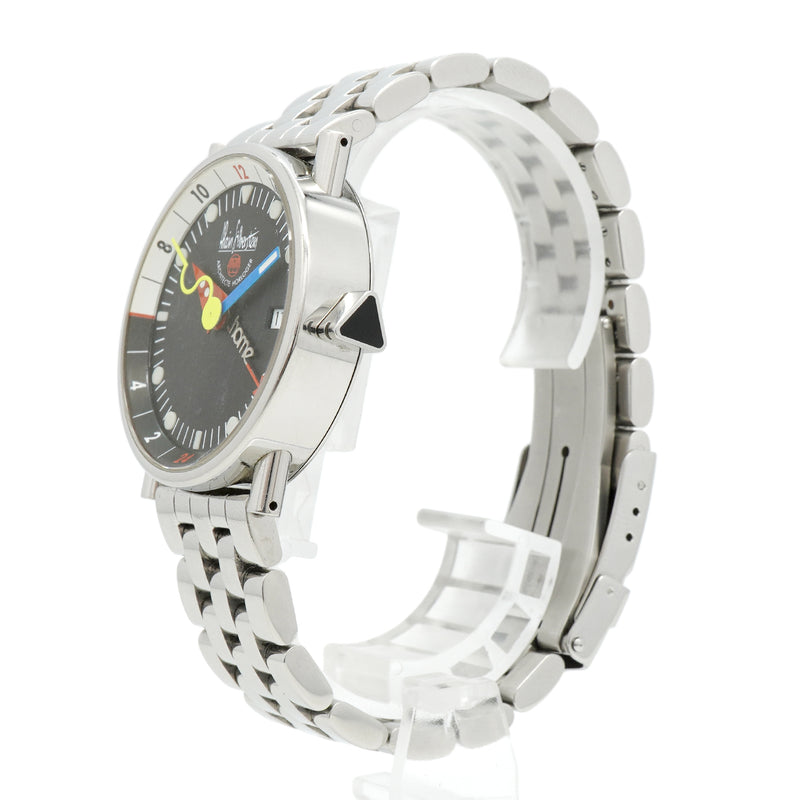 【6whd0271】アラン・シルベスタイン クラブ GMT デイト 黒文字盤【中古】腕時計 メンズ
