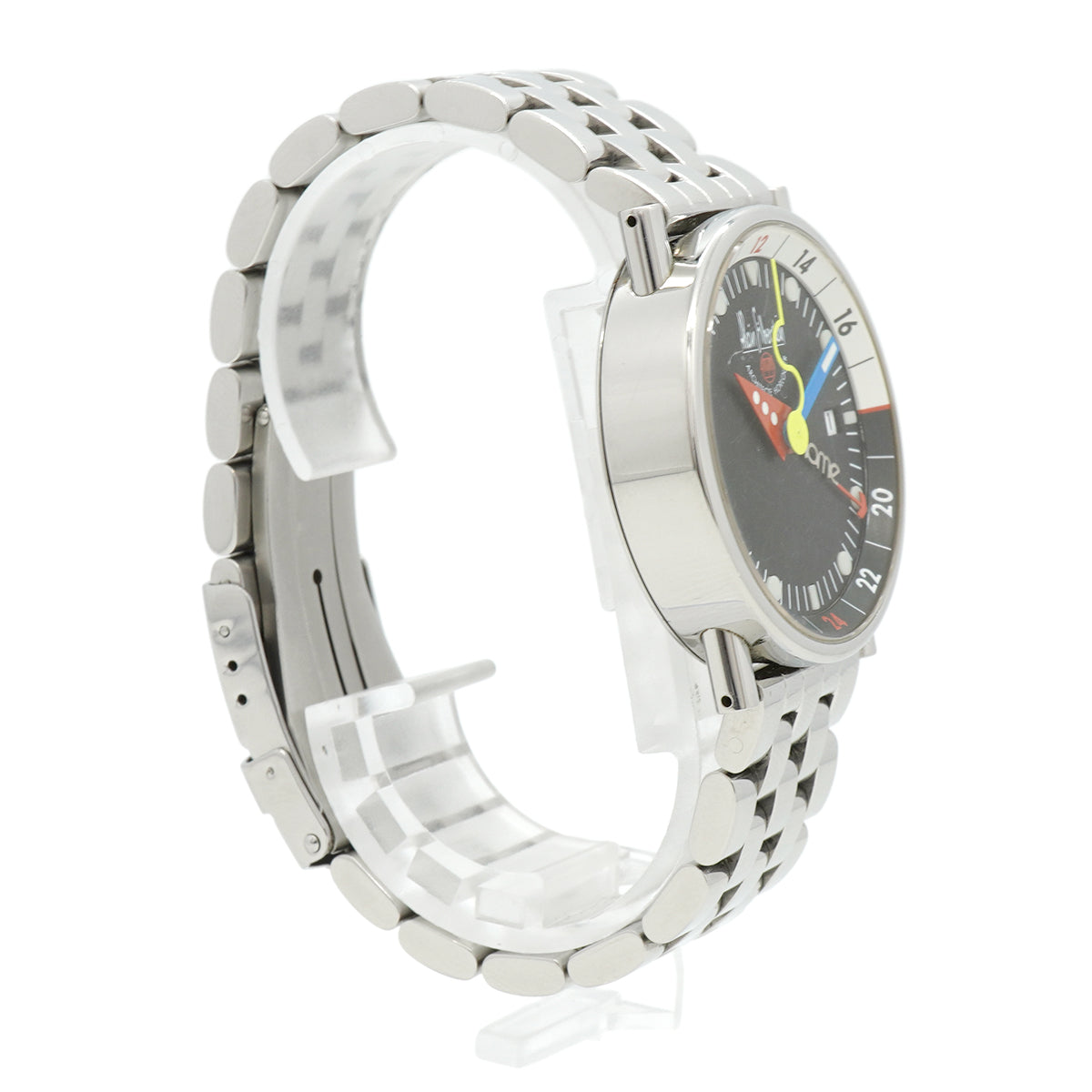 【6whd0271】アラン・シルベスタイン クラブ GMT デイト 黒文字盤【中古】腕時計 メンズ