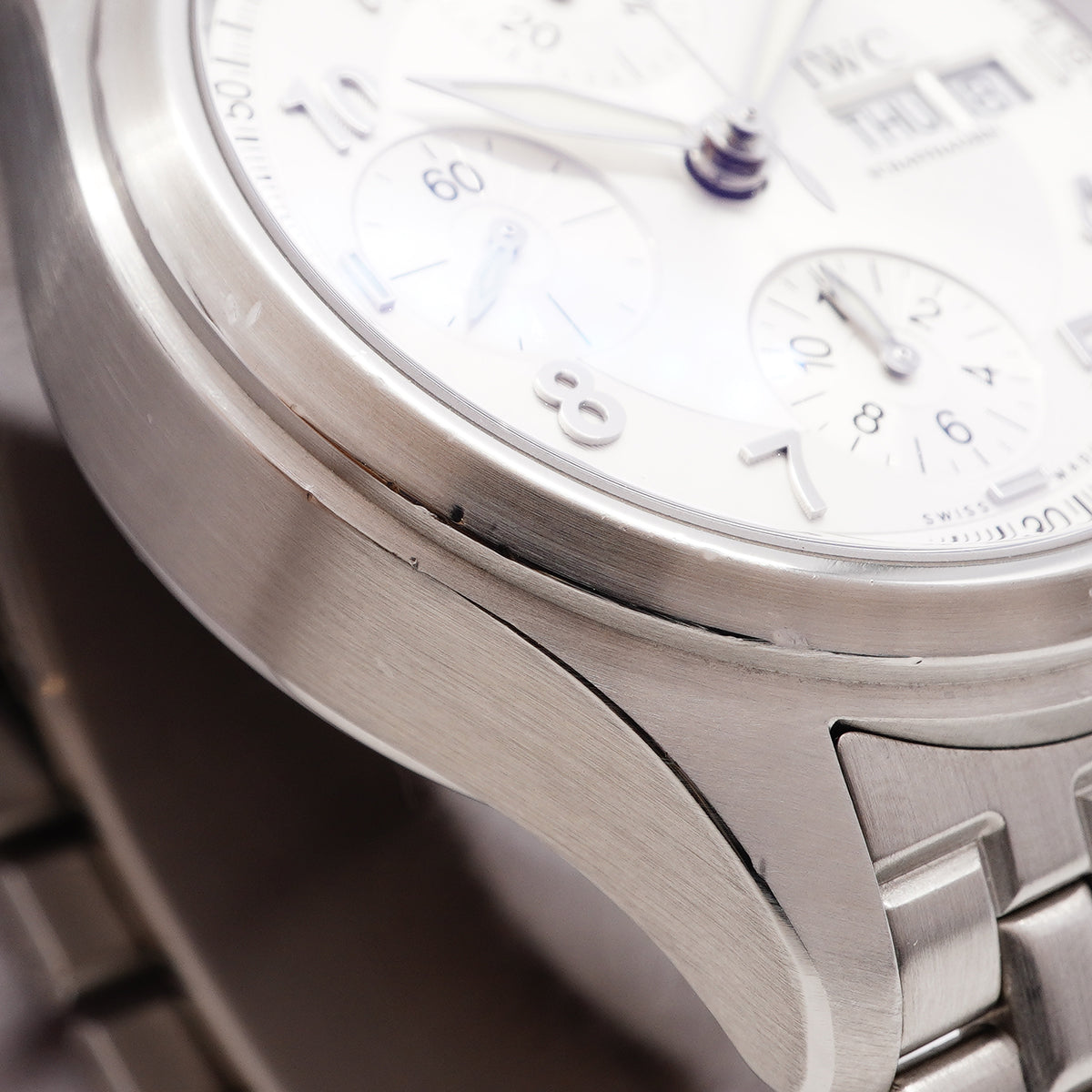 【6whd0278】IWC アイダブリューシー シャフハウゼン パイロット スピットファイアー クロノグラフ IW370623 シルバー文字盤【中古】腕時計 メンズ