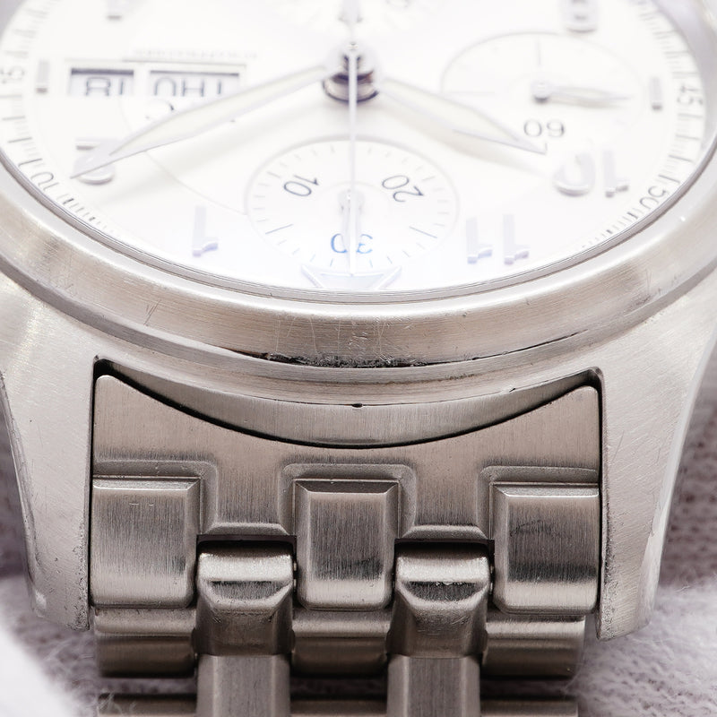 【6whd0278】IWC アイダブリューシー シャフハウゼン パイロット スピットファイアー クロノグラフ IW370623 シルバー文字盤【中古】腕時計 メンズ