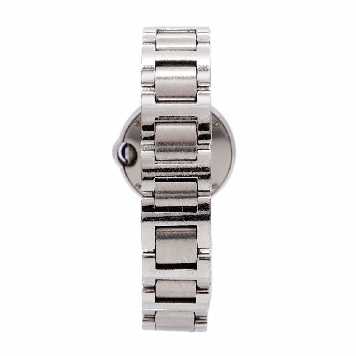 【6whd0279】カルティエ バロンブルーSM W69010Z4 シルバー文字盤【中古】腕時計 レディース