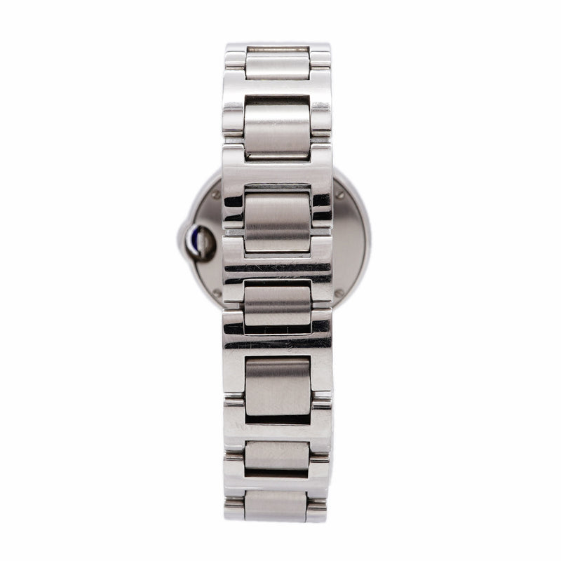 【6whd0279】カルティエ バロンブルーSM W69010Z4 シルバー文字盤【中古】腕時計 レディース