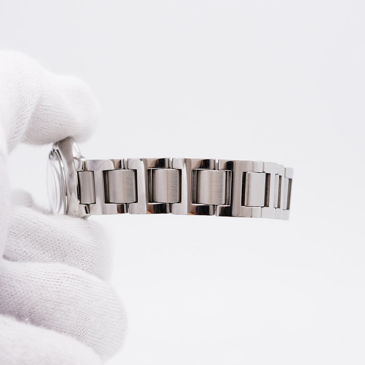 【6whd0279】カルティエ バロンブルーSM W69010Z4 シルバー文字盤【中古】腕時計 レディース