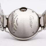 【6whd0279】カルティエ バロンブルーSM W69010Z4 シルバー文字盤【中古】腕時計 レディース