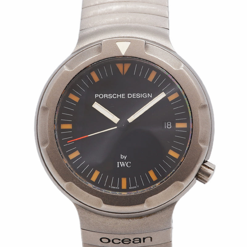 【6whd0281】IWC アイダブリューシー シャフハウゼン ポルシェデザイン オーシャン2000 IW352401 黒文字盤【中古】腕時計 メンズ