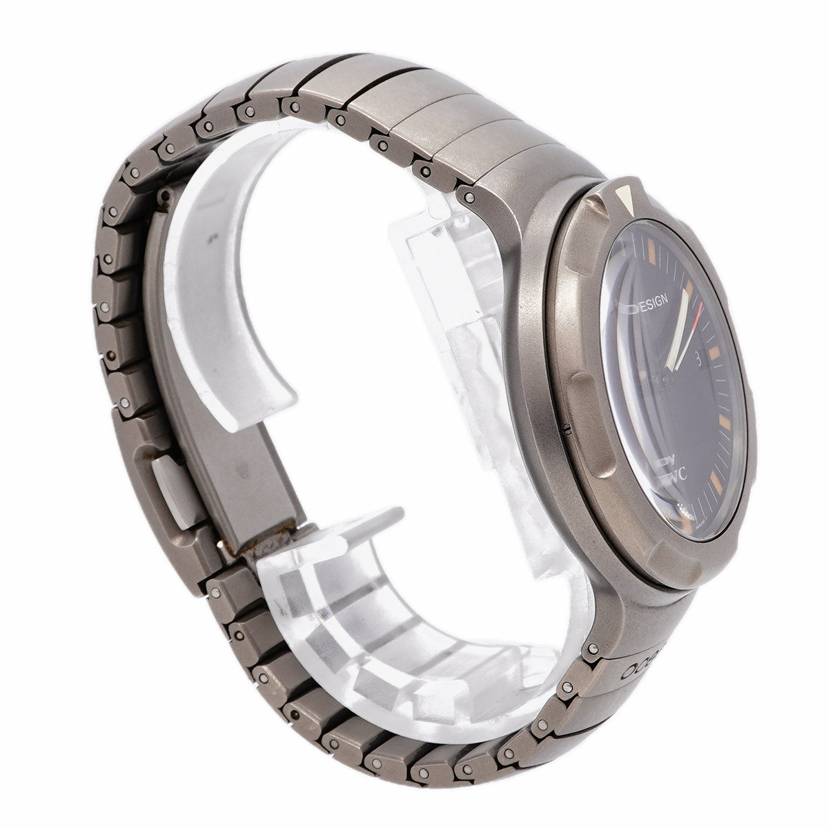 【6whd0281】IWC アイダブリューシー シャフハウゼン ポルシェデザイン オーシャン2000 IW352401 黒文字盤【中古】腕時計 メンズ