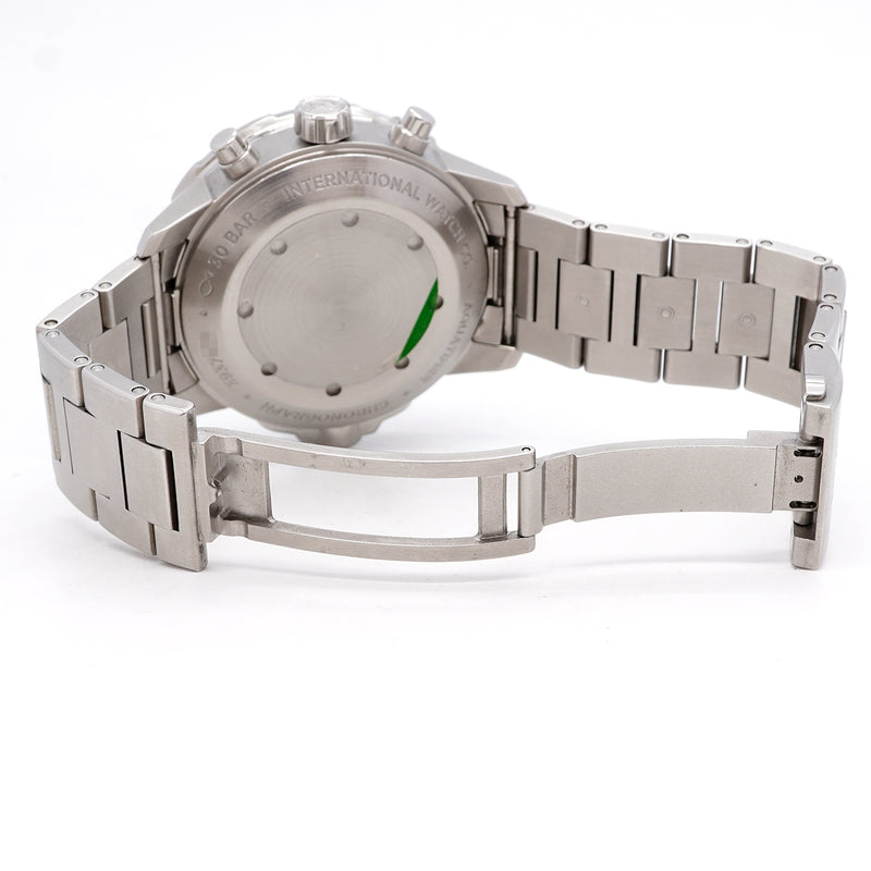 【6whd0283】IWC アイダブリューシー シャフハウゼン アクアタイマー クロノグラフ IW376803 黒文字盤【中古】腕時計 メンズ