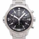 【6whd0283】IWC アイダブリューシー シャフハウゼン アクアタイマー クロノグラフ IW376803 黒文字盤【中古】腕時計 メンズ