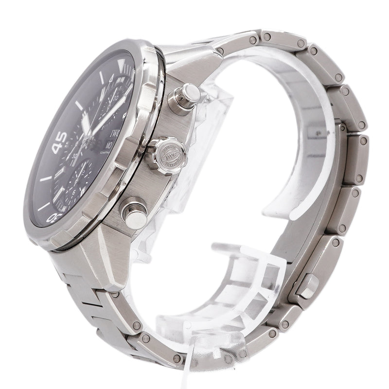 【6whd0283】IWC アイダブリューシー シャフハウゼン アクアタイマー クロノグラフ IW376803 黒文字盤【中古】腕時計 メンズ