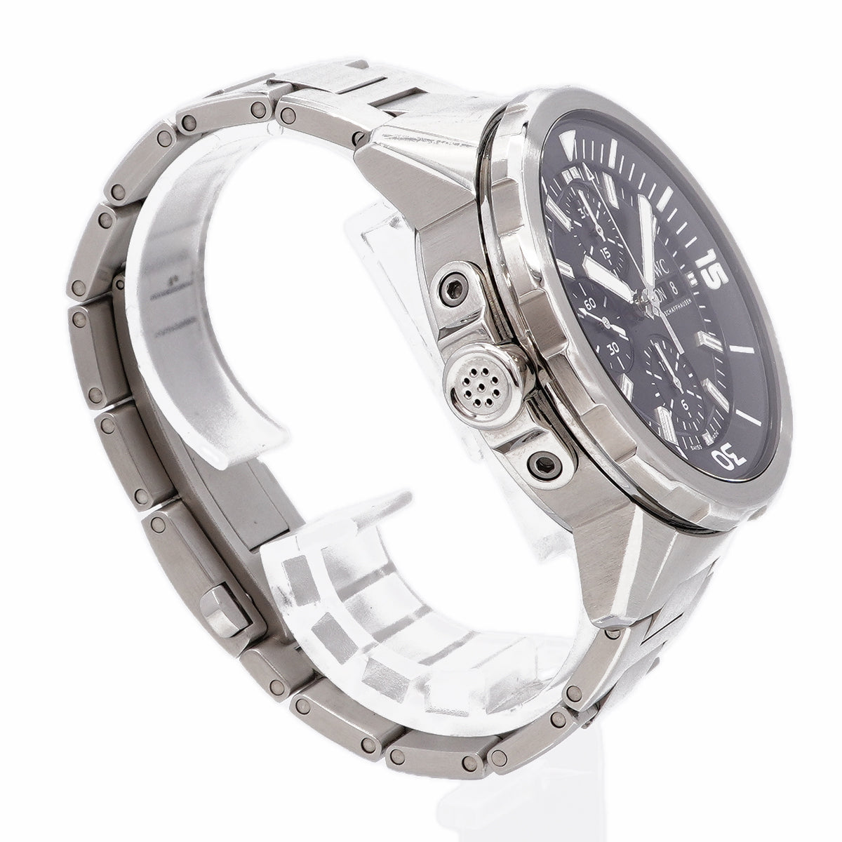 【6whd0283】IWC アイダブリューシー シャフハウゼン アクアタイマー クロノグラフ IW376803 黒文字盤【中古】腕時計 メンズ
