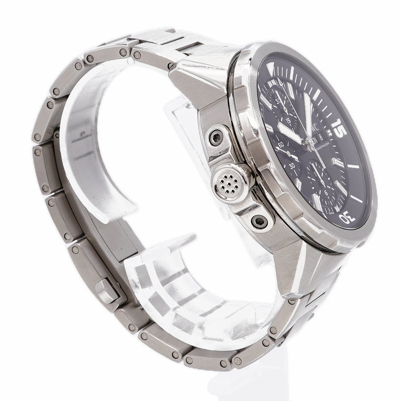 【6whd0283】IWC アイダブリューシー シャフハウゼン アクアタイマー クロノグラフ IW376803 黒文字盤【中古】腕時計 メンズ