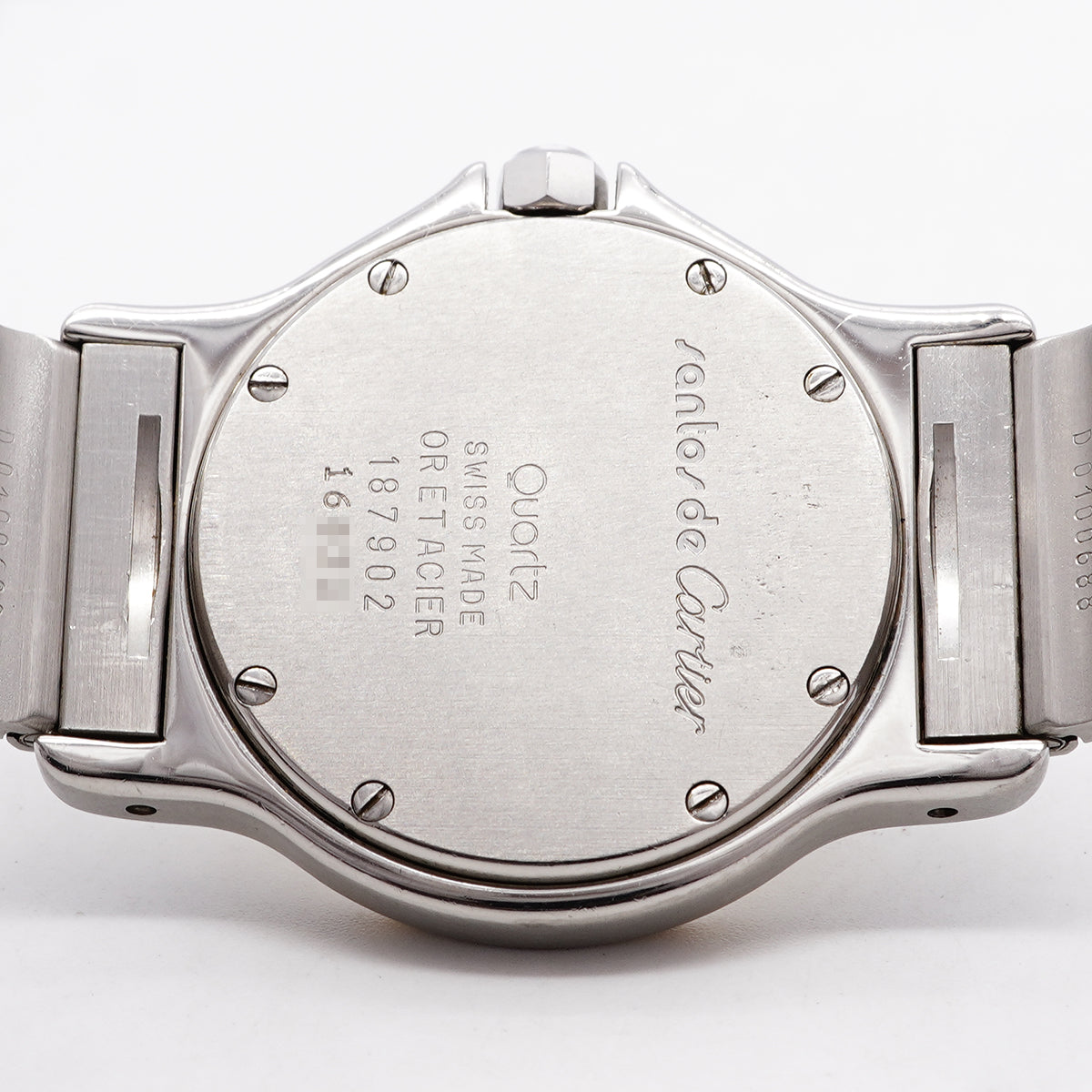 【6whd0291】カルティエ サントスオクタゴンLM W2001583 ベージュ文字盤【中古】腕時計 メンズ レディース ユニセックス
