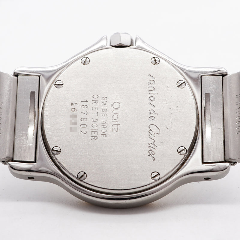 【6whd0291】カルティエ サントスオクタゴンLM W2001583 ベージュ文字盤【中古】腕時計 メンズ レディース ユニセックス