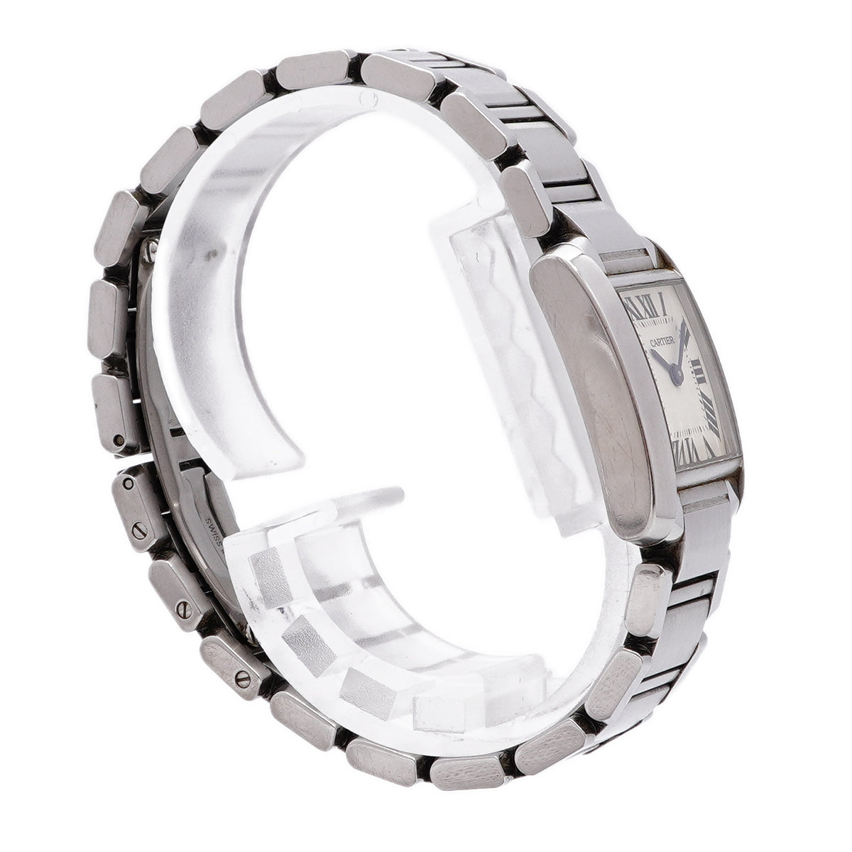 【6whd0293】カルティエ タンクフランセーズSM W51008Q3 アイボリー文字盤【中古】腕時計 レディース
