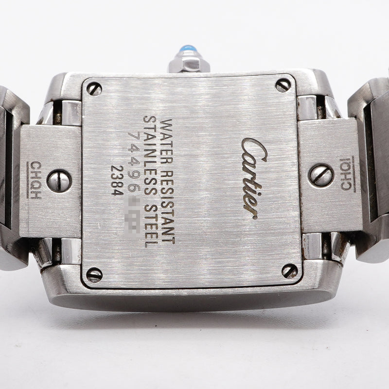 【6whd0293】カルティエ タンクフランセーズSM W51008Q3 アイボリー文字盤【中古】腕時計 レディース