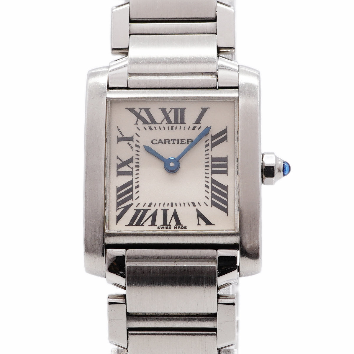 【6whd0300】カルティエ タンクフランセーズSM W51008Q3 アイボリー文字盤【中古】腕時計 レディース