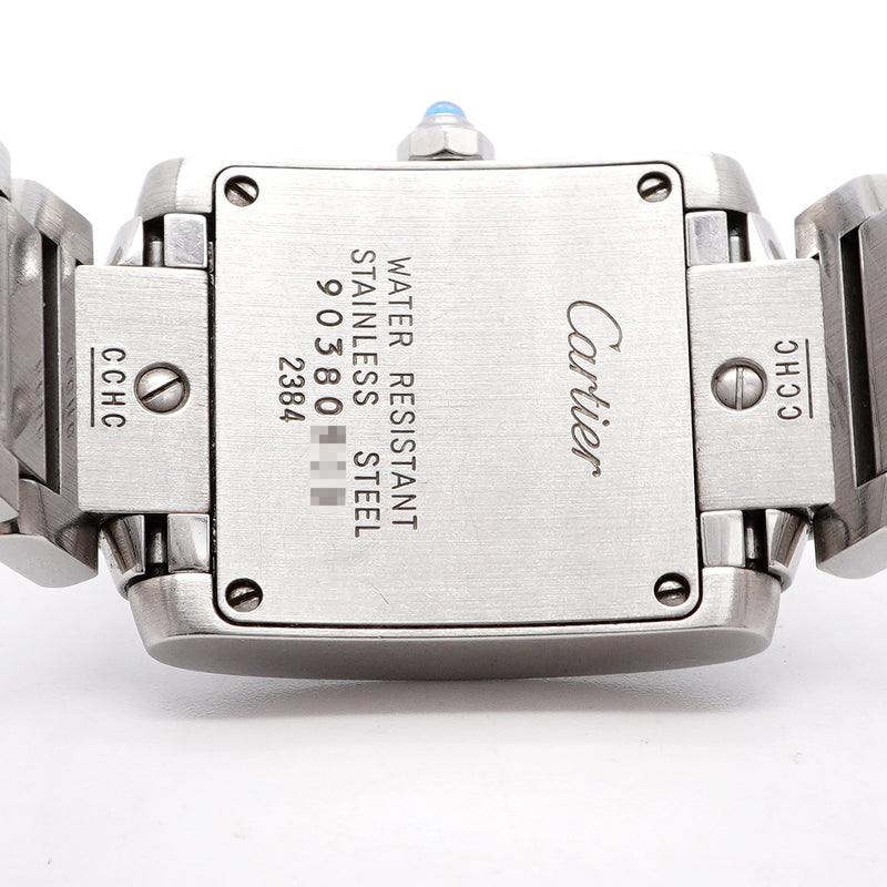 【6whd0300】カルティエ タンクフランセーズSM W51008Q3 アイボリー文字盤【中古】腕時計 レディース