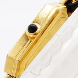 【6whd0306】シャネル プルミエールM H0001 黒文字盤【中古】腕時計 レディース