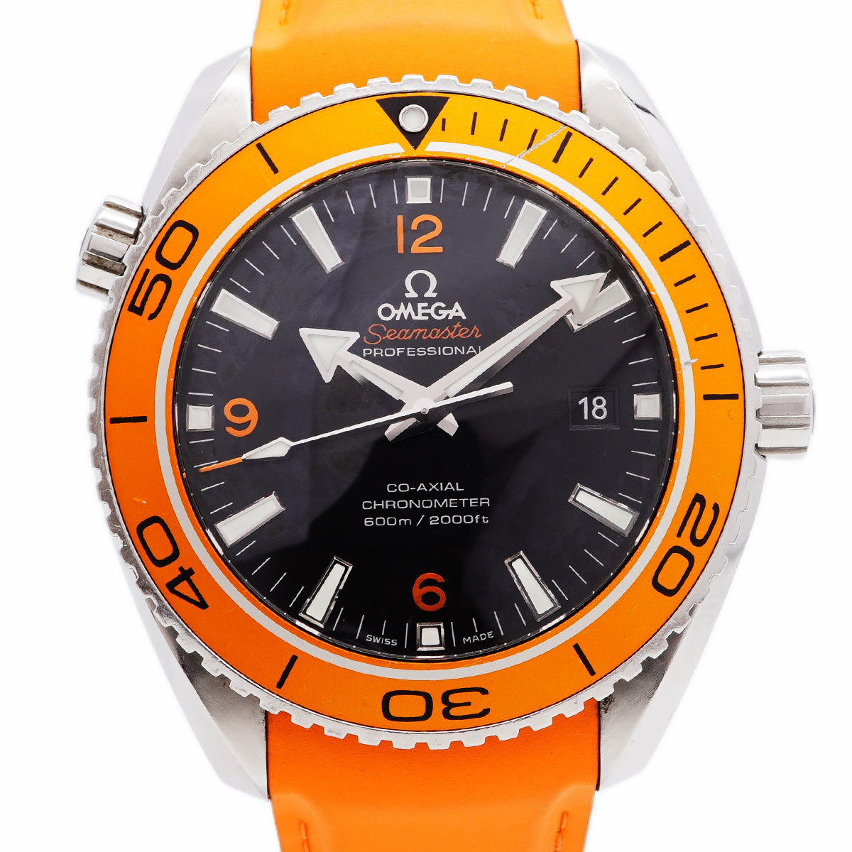 【6whd0307】オメガ シーマスター600 プラネットオーシャン 232.32.46.21.01.001 黒文字盤【中古】腕時計 メンズ