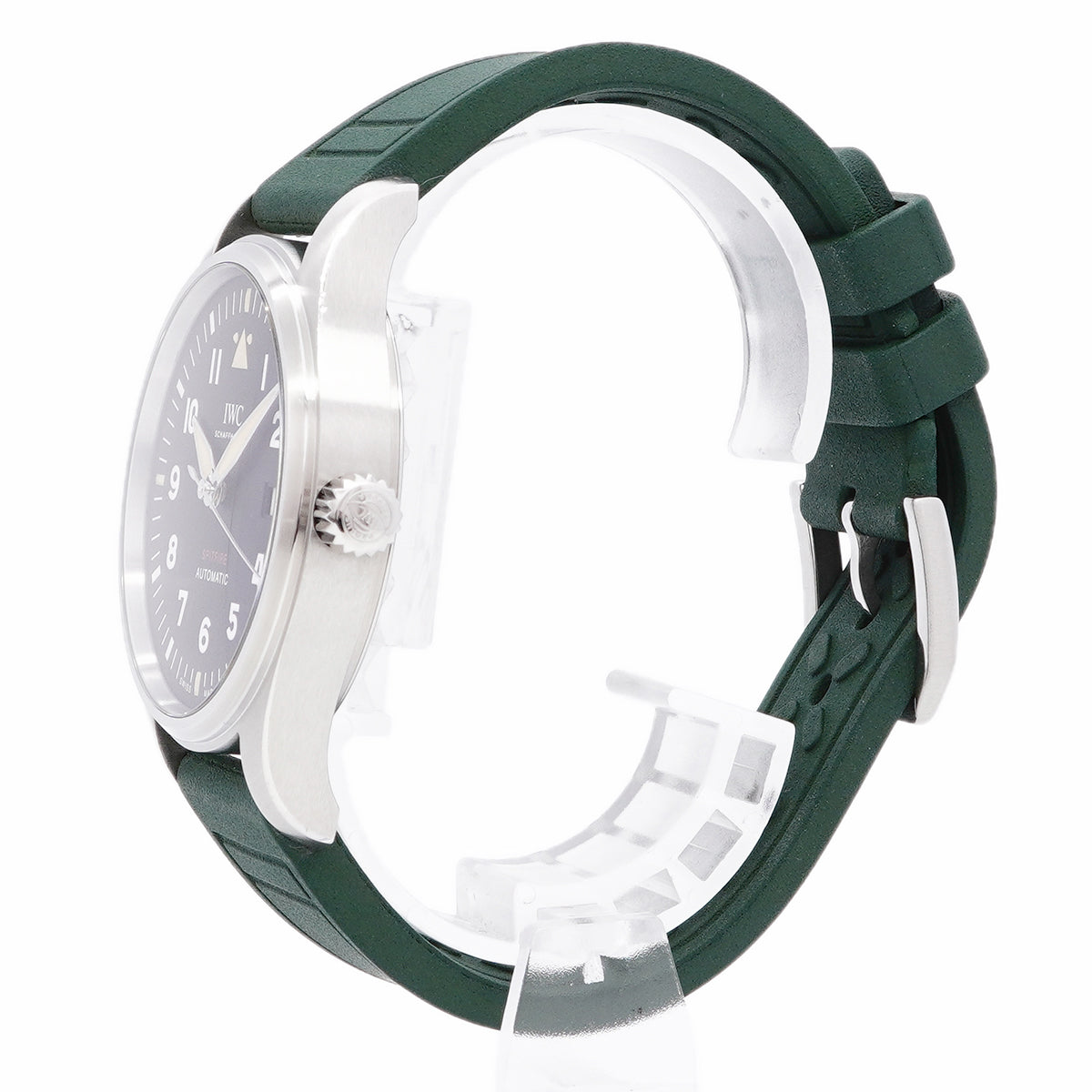 【6whd0310】IWC アイダブリューシー シャフハウゼン パイロット ウォッチ オートマティック スピットファイア IW326801 黒文字盤【中古】腕時計 メンズ