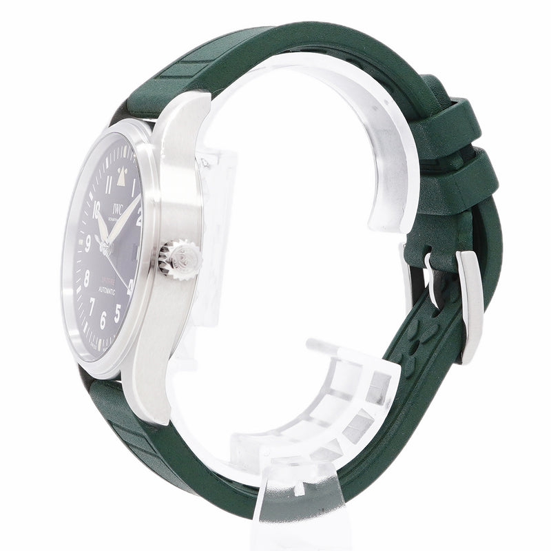 【6whd0310】IWC アイダブリューシー シャフハウゼン パイロット ウォッチ オートマティック スピットファイア IW326801 黒文字盤【中古】腕時計 メンズ