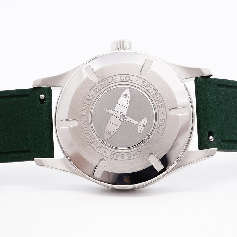 【6whd0310】IWC アイダブリューシー シャフハウゼン パイロット ウォッチ オートマティック スピットファイア IW326801 黒文字盤【中古】腕時計 メンズ