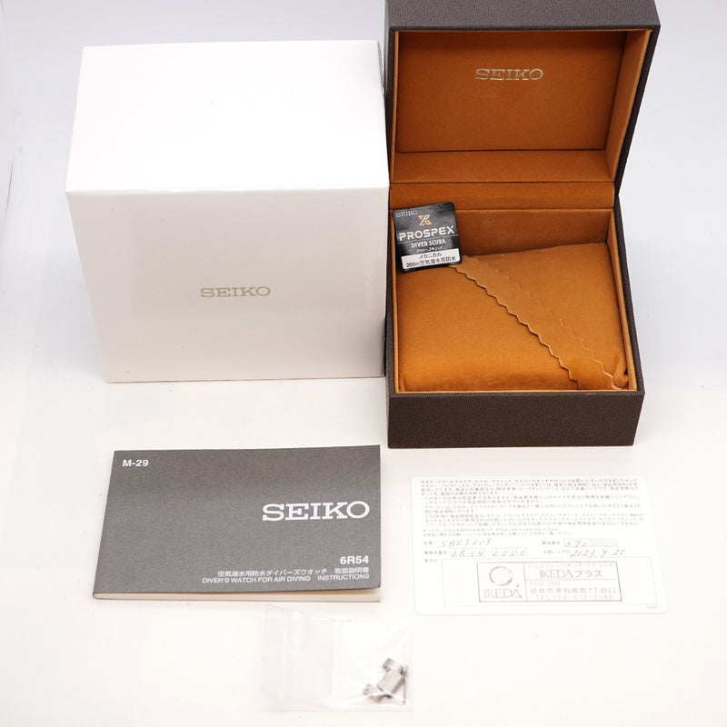 【6whd0311】セイコー プロスペックス ダイバー スキューバ GMT SBEJ009/6R54-00D0 グリーン文字盤【中古】腕時計 メンズ