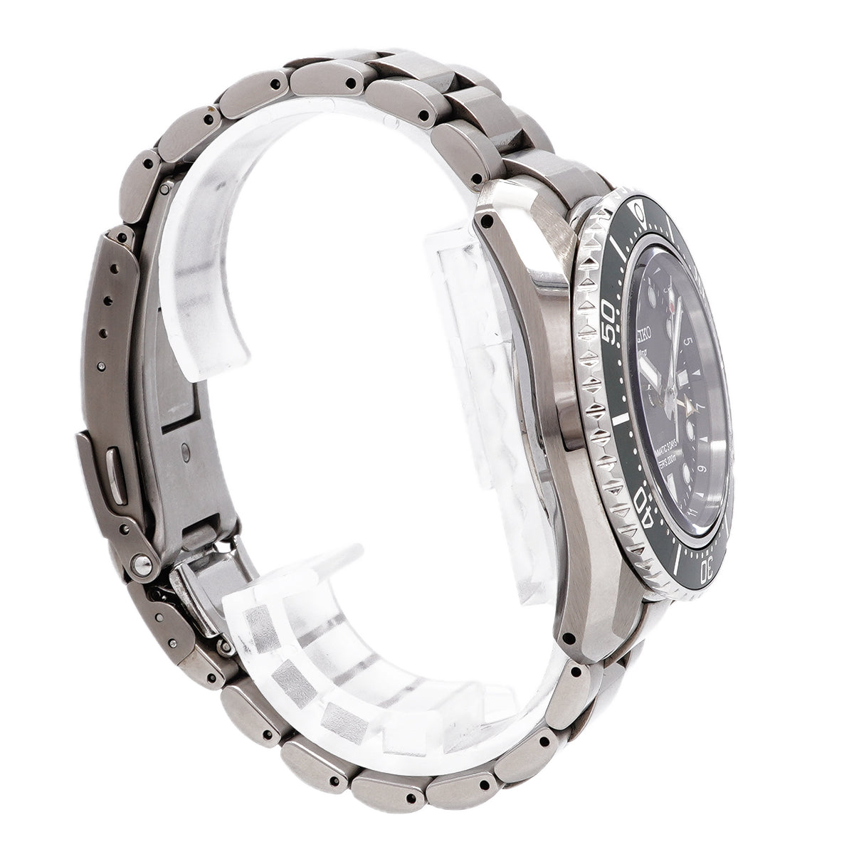 【6whd0311】セイコー プロスペックス ダイバー スキューバ GMT SBEJ009/6R54-00D0 グリーン文字盤【中古】腕時計 メンズ