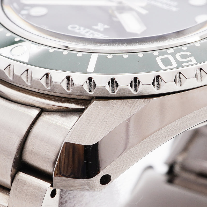 【6whd0311】セイコー プロスペックス ダイバー スキューバ GMT SBEJ009/6R54-00D0 グリーン文字盤【中古】腕時計 メンズ