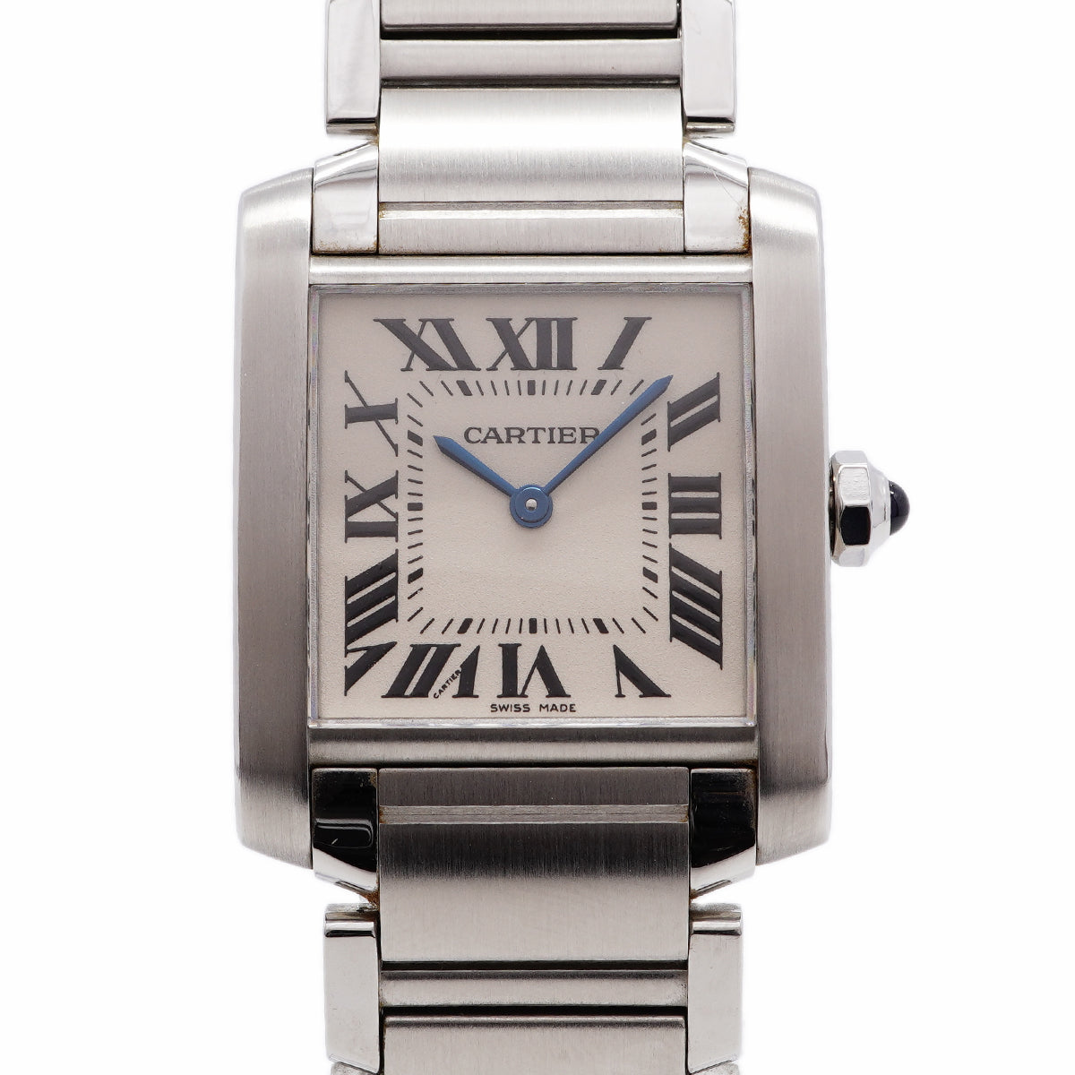【6whd0312】カルティエ タンクフランセーズMM W51003Q3 アイボリー文字盤【中古】腕時計 メンズ レディース ユニセックス