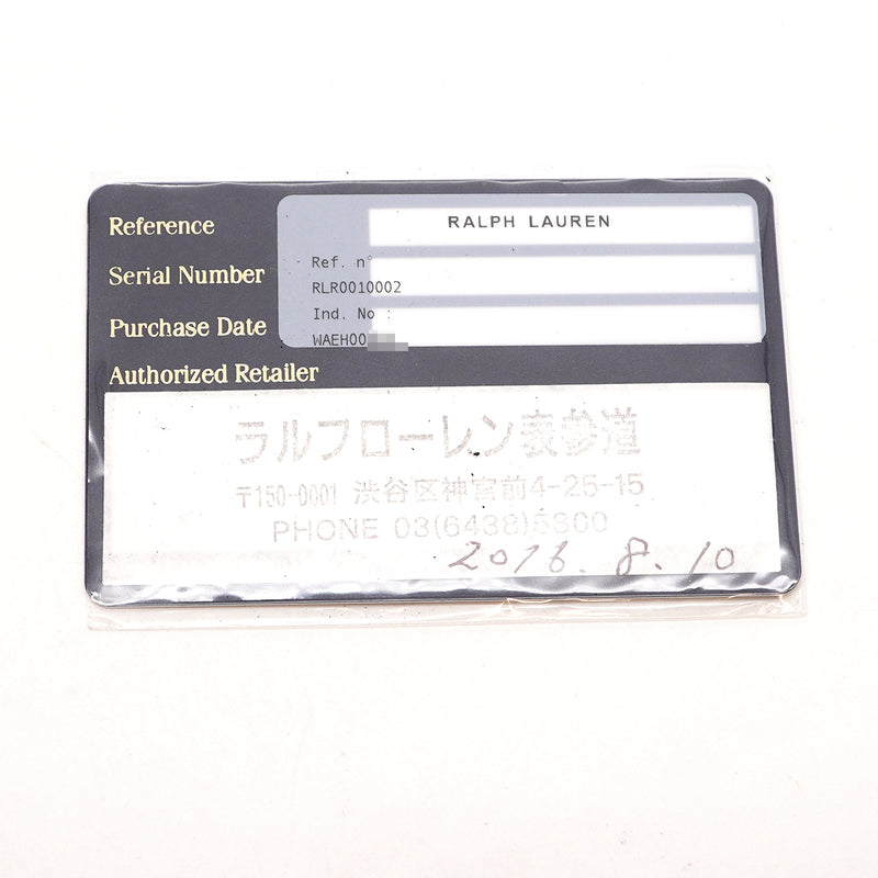 【6whd0317】ラルフローレン スティラップ スモール リンク RLR0010002 白文字盤【中古】腕時計 レディース
