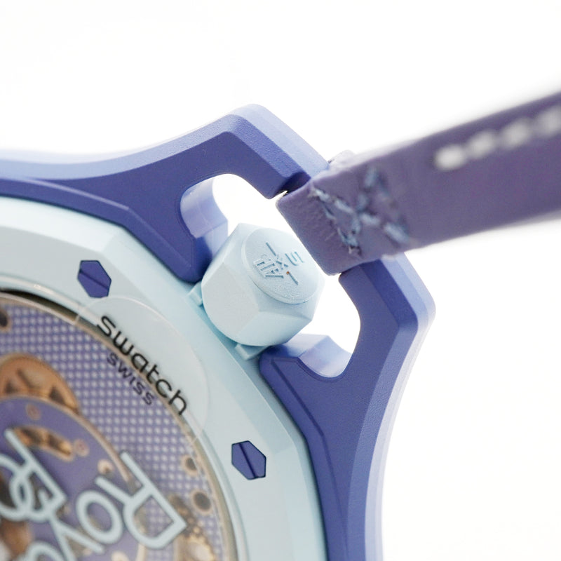 【6whd0318】スウォッチ×オーデマ・ピゲ ロイヤル ポップ SSX03L100N 青文字盤【中古】腕時計 メンズ レディース ユニセックス