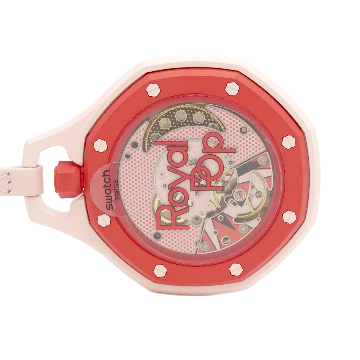 【6whd0319】スウォッチ×オーデマ・ピゲ ロイヤル ポップ SSX03R100N ピンク文字盤【中古】腕時計 メンズ レディース ユニセックス