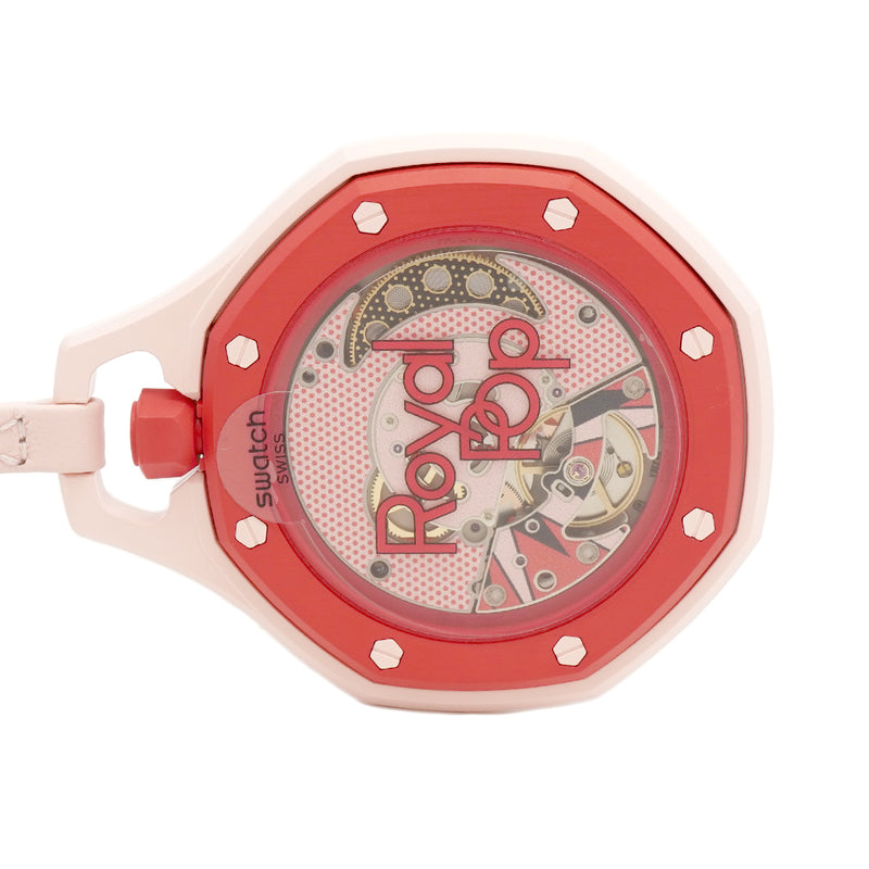 【6whd0319】スウォッチ×オーデマ・ピゲ ロイヤル ポップ SSX03R100N ピンク文字盤【中古】腕時計 メンズ レディース ユニセックス