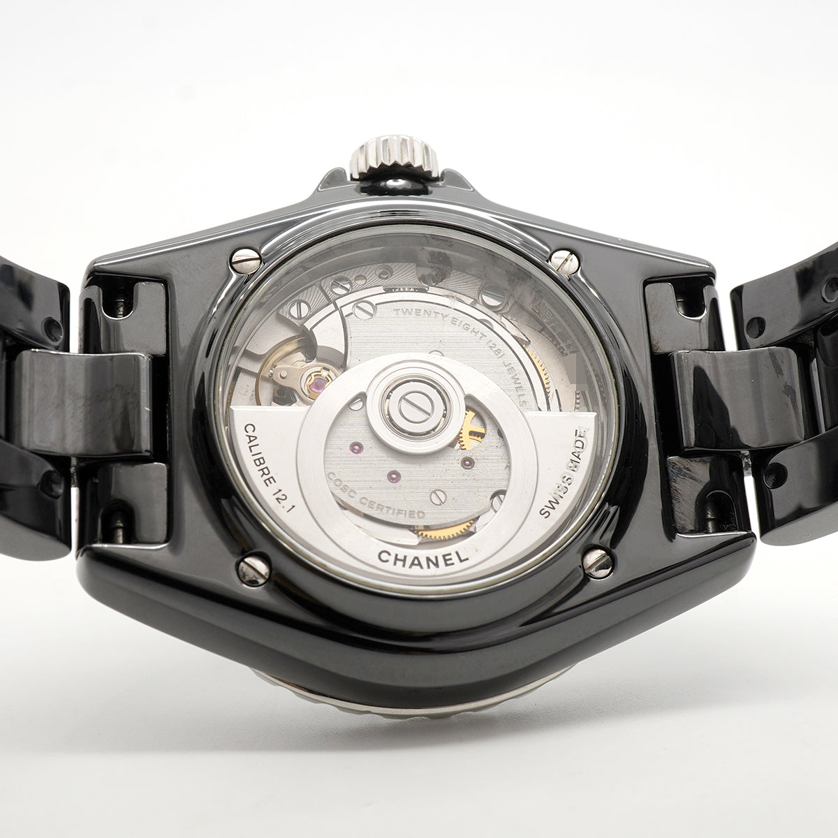【6whd0320】シャネル J12 キャリバー12.1 ダイヤモンドベゼル H6526 黒文字盤【中古】腕時計 メンズ