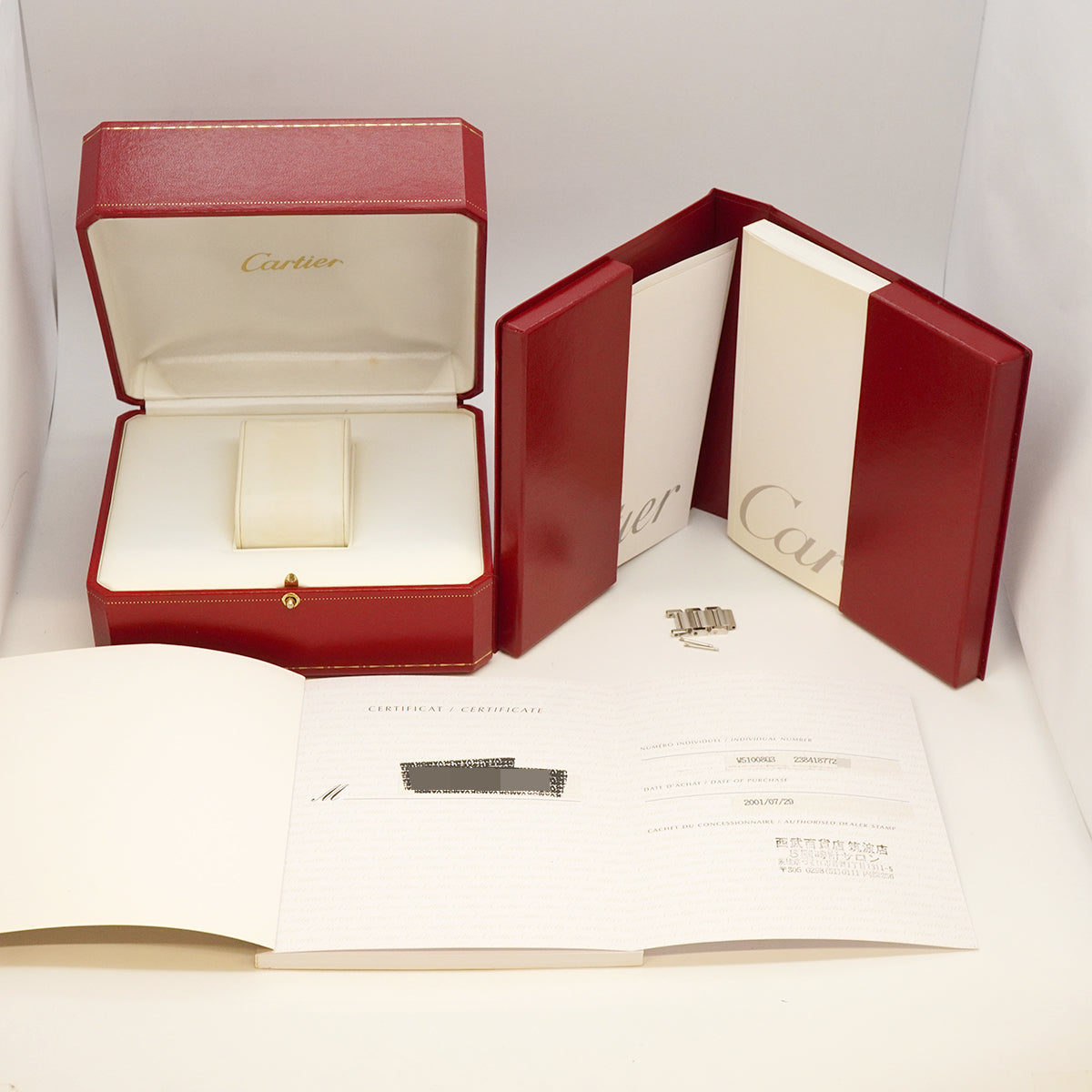 【6whd0321】カルティエ タンクフランセーズ SM W51008Q3 アイボリー文字盤【中古】腕時計 レディース