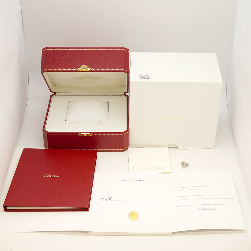 【6whd0329】カルティエ クレドゥカルティエ W2CL0003 シルバー文字盤【中古】腕時計 ボーイズ