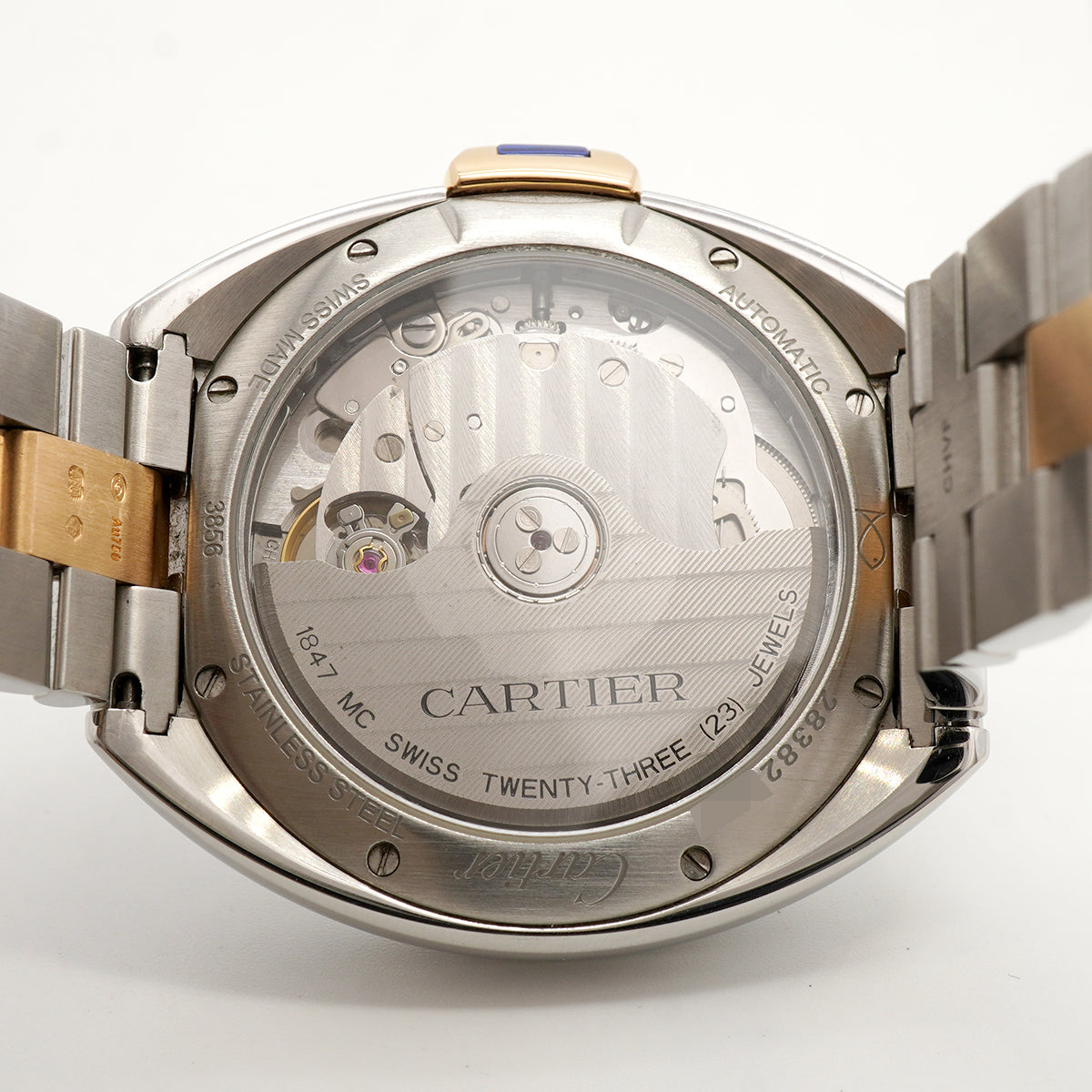 【6whd0329】カルティエ クレドゥカルティエ W2CL0003 シルバー文字盤【中古】腕時計 ボーイズ