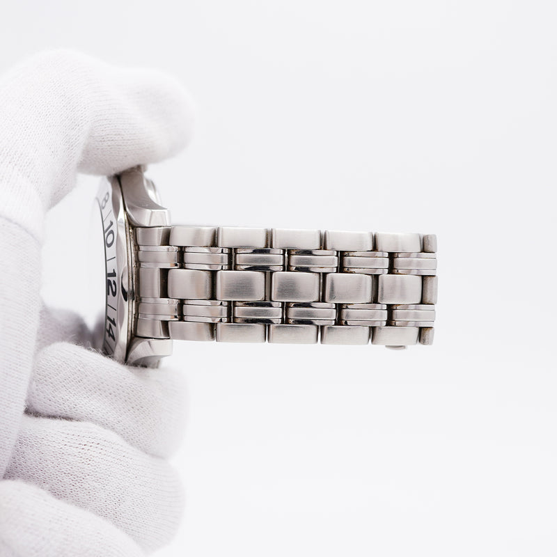 【6whe0346】オメガ シーマスター GMT 50周年記念 2534.50 黒文字盤【中古】腕時計 メンズ