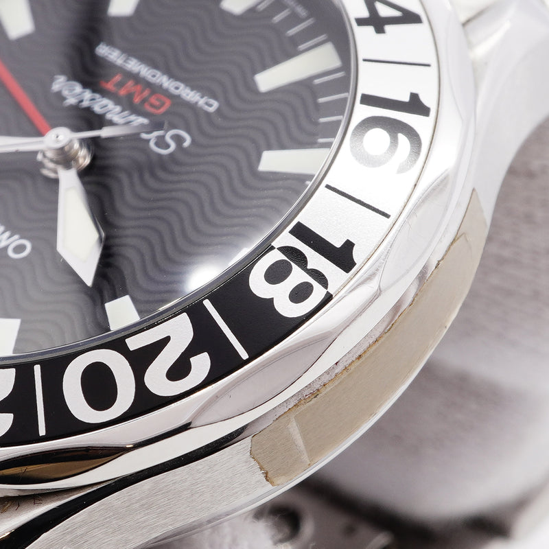 【6whe0346】オメガ シーマスター GMT 50周年記念 2534.50 黒文字盤【中古】腕時計 メンズ