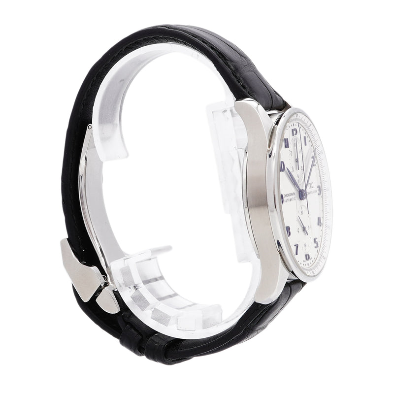 【6whe0351】IWC アイダブリューシー シャフハウゼン ポルトギーゼ クロノグラフ IW371446 シルバー文字盤【中古】腕時計 メンズ