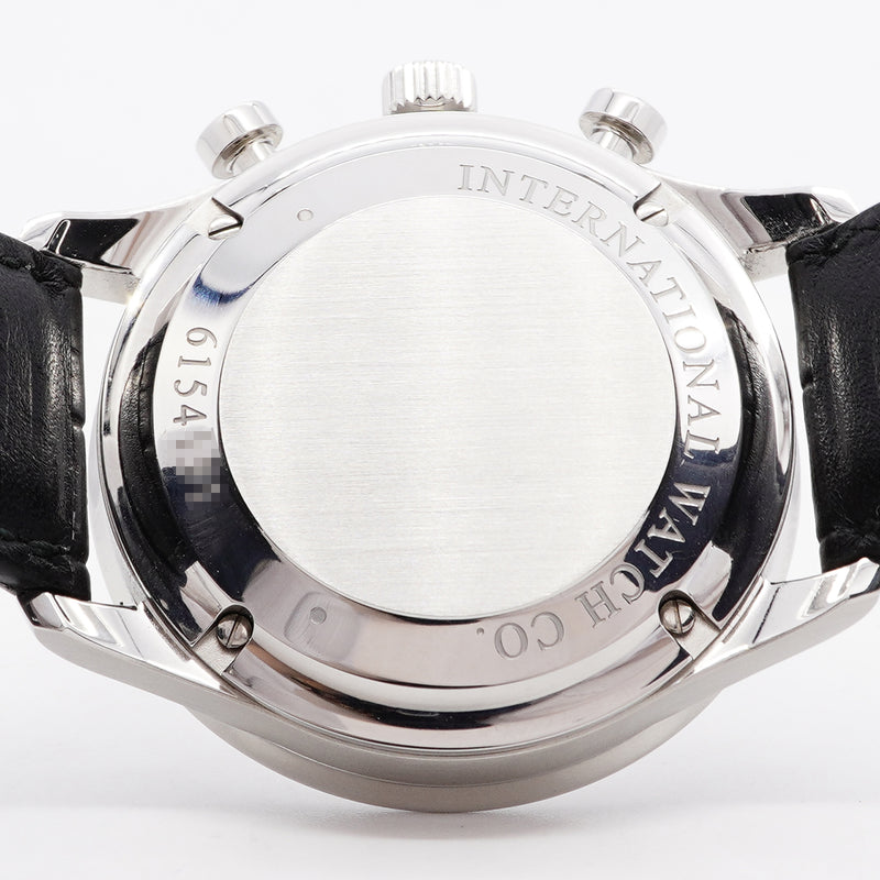 【6whe0351】IWC アイダブリューシー シャフハウゼン ポルトギーゼ クロノグラフ IW371446 シルバー文字盤【中古】腕時計 メンズ