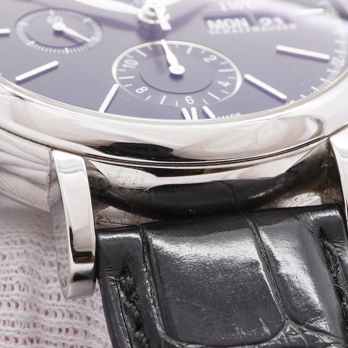 【6whe0369】IWC アイダブリューシー シャフハウゼン ポートフィノ クロノグラフ IW391029 黒文字盤【中古】腕時計 メンズ